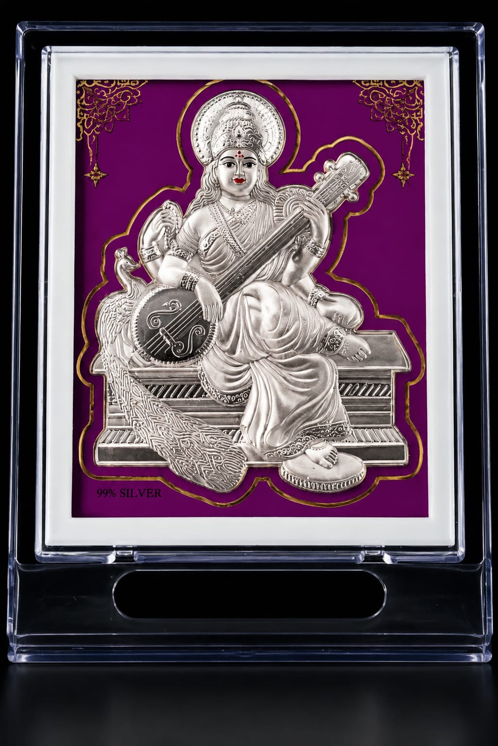 Silver Goddess SARAWATHI Premium Acrylic frame