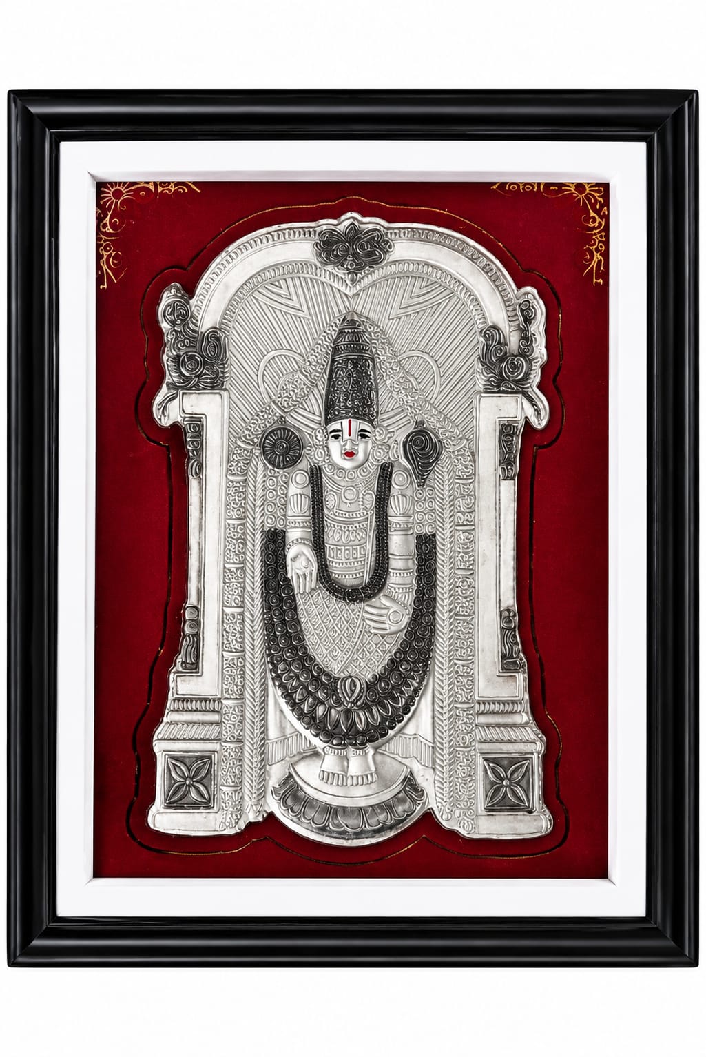 DIVINE SILVER TIRUPATI BALAJI PHOTO FRAME